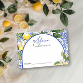 Lemon Brautparty Advice for the Bride Card Einladung