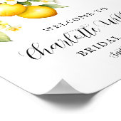 Lemon Brautparty Brunch Willkommen 8x10 Poster (Ecke)