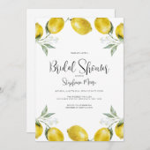 Lemon Brautparty Einladung (Vorne/Hinten)