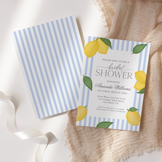 Lemon-Brautparty Einladung