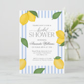 Lemon-Brautparty Einladung (Stehend Vorderseite)