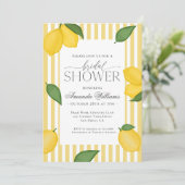 Lemon-Brautparty Einladung (Stehend Vorderseite)