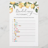 Lemon Brautparty Emoji-Picknick (Vorderseite)