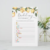 Lemon Brautparty Emoji-Picknick (Stehend Vorderseite)