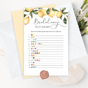 Lemon Brautparty Emoji-Picknick