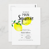 Lemon Brautparty fand ihre wichtigsten Squeeze-Ein Postkarte (Vorne/Hinten)