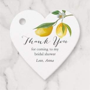 Lemon Brautparty Favor Tags Geschenkanhänger