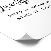 Lemon Brautparty Foto Gästebuchsignatur Poster (Ecke)