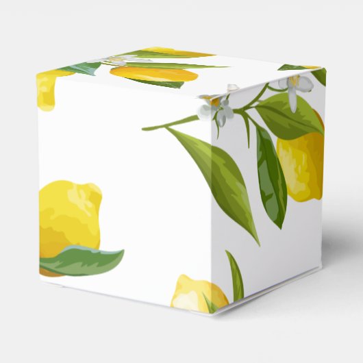 Lemon-Brautparty-Gefallen Geschenkschachtel (Rückseite)