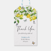 Lemon Brautparty Geschenkanhänger (Rückseite)