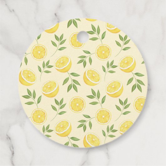 Lemon Brautparty Geschenkanhänger (Rückseite)