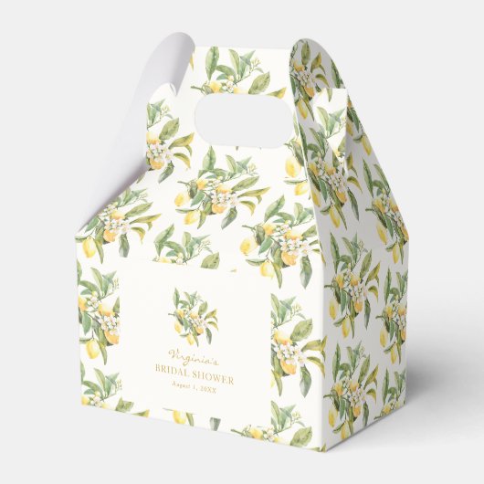 Lemon Brautparty Gevor Box Geschenkschachtel (Rückseite)