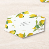 Lemon Brautparty hexagon Untersetzer (angewinkelt)