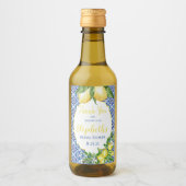 Lemon Brautparty Mini Weinflasche Weinetikett (Vorderseite)