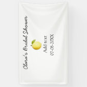 Lemon Brautparty modern schlicht und rustikal b Banner (Vertikal)