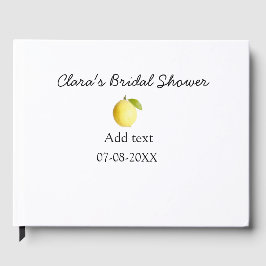 Lemon Brautparty modern schlicht und rustikal b Gästebuch