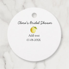 Lemon Brautparty modern schlicht und rustikal b Geschenkanhänger