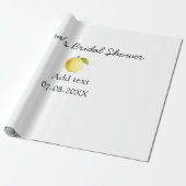Lemon Brautparty modern schlicht und rustikal b Geschenkpapier (Ungerollt)