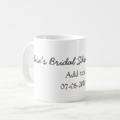 Lemon Brautparty modern schlicht und rustikal b Kaffeetasse (Vorderseite Links)