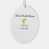 Lemon Brautparty modern schlicht und rustikal b Keramik Ornament (Rechts)