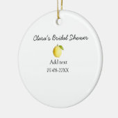 Lemon Brautparty modern schlicht und rustikal b Keramik Ornament (Links)