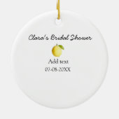 Lemon Brautparty modern schlicht und rustikal b Keramik Ornament (Hinten)