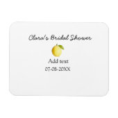 Lemon Brautparty modern schlicht und rustikal b Magnet (Horizontal)