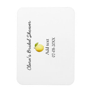 Lemon Brautparty modern schlicht und rustikal b Magnet