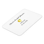 Lemon Brautparty modern schlicht und rustikal b Magnet (Linke Seite)
