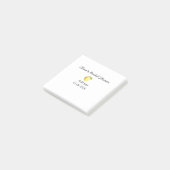 Lemon Brautparty modern schlicht und rustikal b Post-it Klebezettel (angewinkelt)