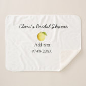 Lemon Brautparty modern schlicht und rustikal b Sherpadecke (Vorderseite (Horizontal))