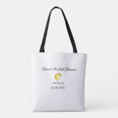 Lemon Brautparty modern schlicht und rustikal b Tasche (Rückseite)
