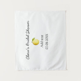 Lemon Brautparty modern schlicht und rustikal b Wandteppich