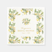 Lemon Brautparty Napkins Serviette (Vorderseite)