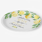 Lemon Brautparty Paper Teller (Schrägansicht)