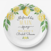 Lemon Brautparty Paper Teller (Vorderseite)