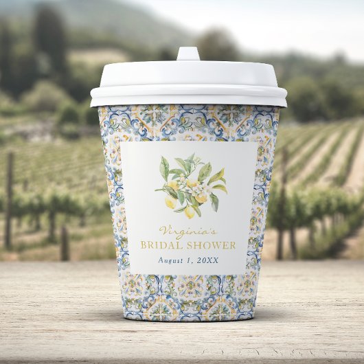 Lemon Brautparty Pappbecher