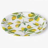 Lemon-Brautparty Pappteller (Schrägansicht)