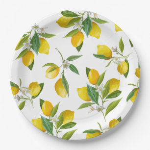 Lemon-Brautparty Pappteller