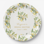 Lemon Brautparty Pappteller (Vorderseite)