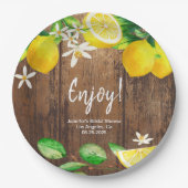 Lemon Brautparty Pappteller (Vorderseite)