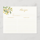 Lemon Brautparty Rezept Card (Vorderseite)