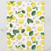 Lemon Brautparty Rezept Card Flyer (Hinten)