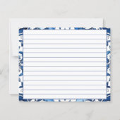 Lemon-Brautparty-Rezeptionskarten für das Mittelme (Rückseite)