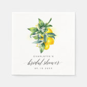 Lemon Brautparty Serviette (Vorderseite)