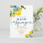 Lemon Brautparty sie fand ihren Hauptpresse Einladung (Stehend Vorderseite)