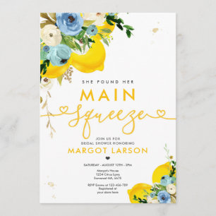 Lemon Brautparty sie fand ihren Hauptpresse Einladung