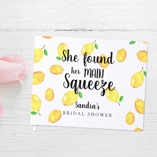 Lemon Brautparty sie fand ihren Hauptpresse Gästebuch