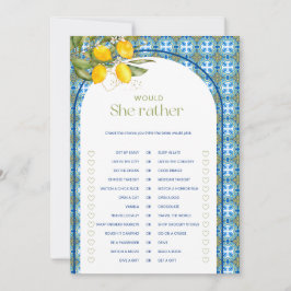 Lemon Brautparty würde eher eine Spielkarte Einladung