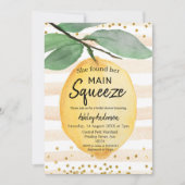 Lemon Bridal Dusche Einladung (Vorderseite)